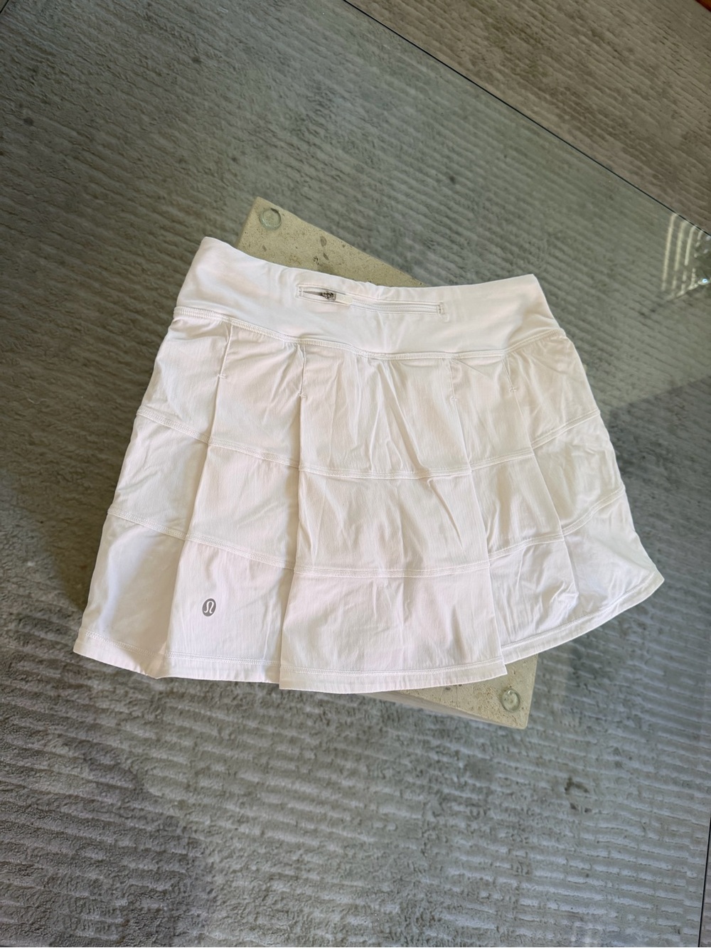 lululemon athletica White Pleated Active Skirt